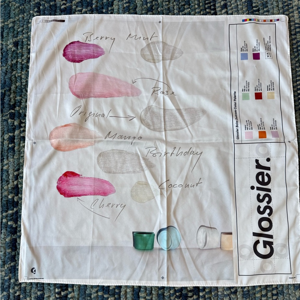 Glossier Limited Edition Holiday Bandana /Scarf